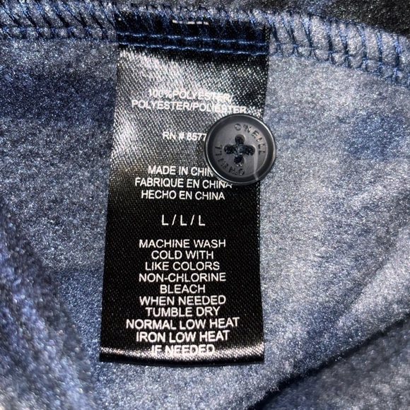 O'Neill Voyager Men’s Cotton Flannel Shirt Blue SZ L​ - Picture 4 of 10